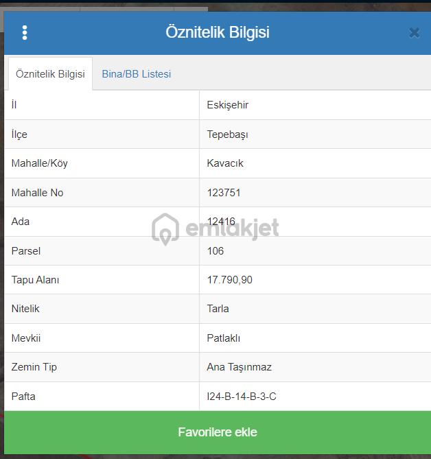 Takasa Açık Kavacık Mahallesin’de 17 Dönüm Satılık Tarla 2