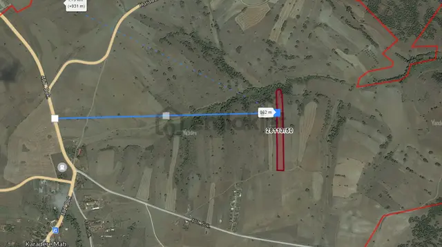 Karadere Mahallesinde Köy İçi 7.511 M2 Satılık Tarla 1