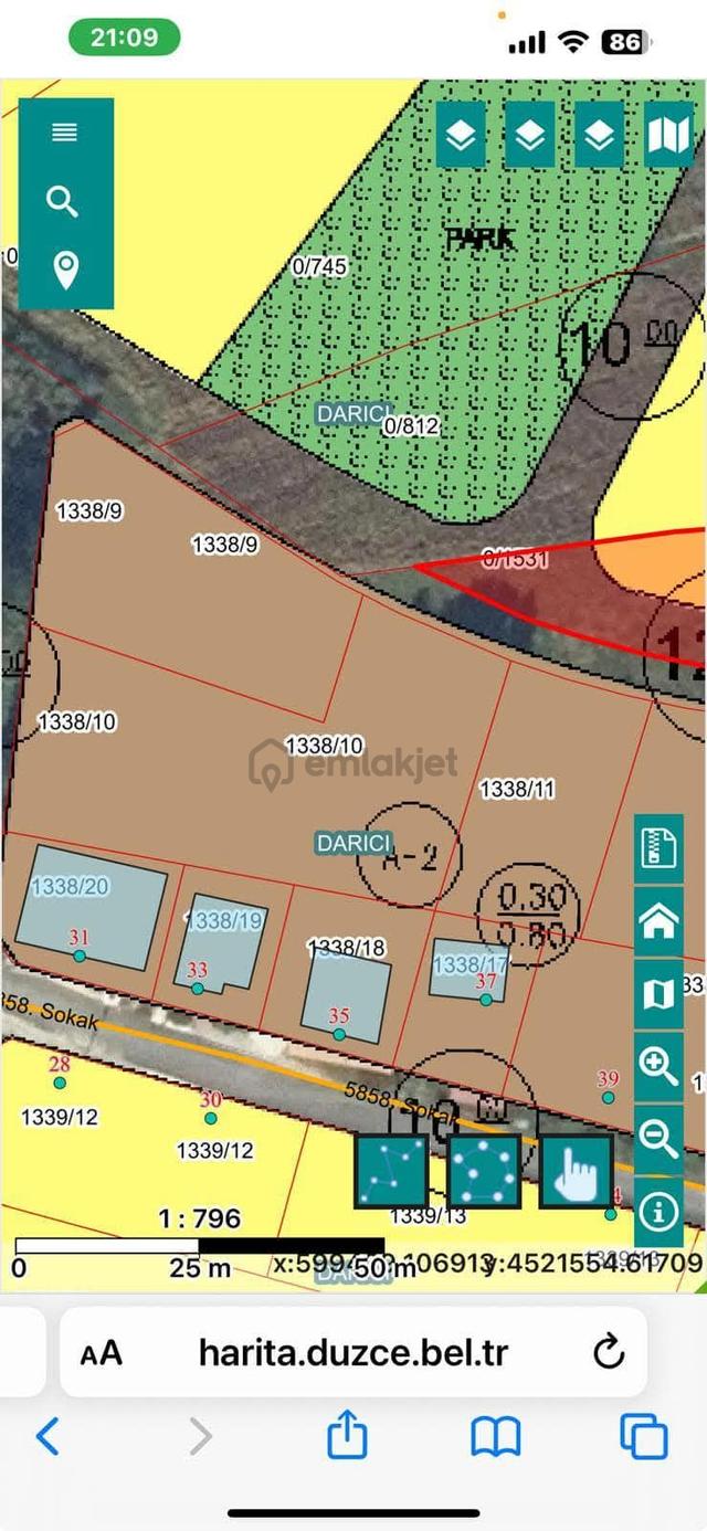 Darıcı Mah 1197m2 Arsa Satılık 2