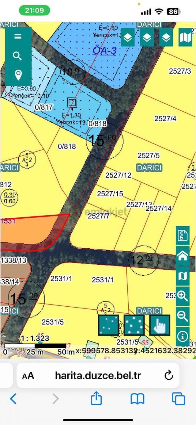 Darıcı Mah 1197m2 Arsa Satılık 3