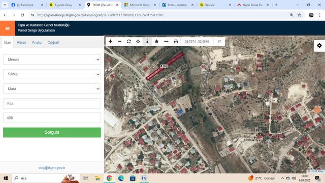 Mersin Silifke Mara'da Kavak Yoluna Sıfır Satılık Arsa 4