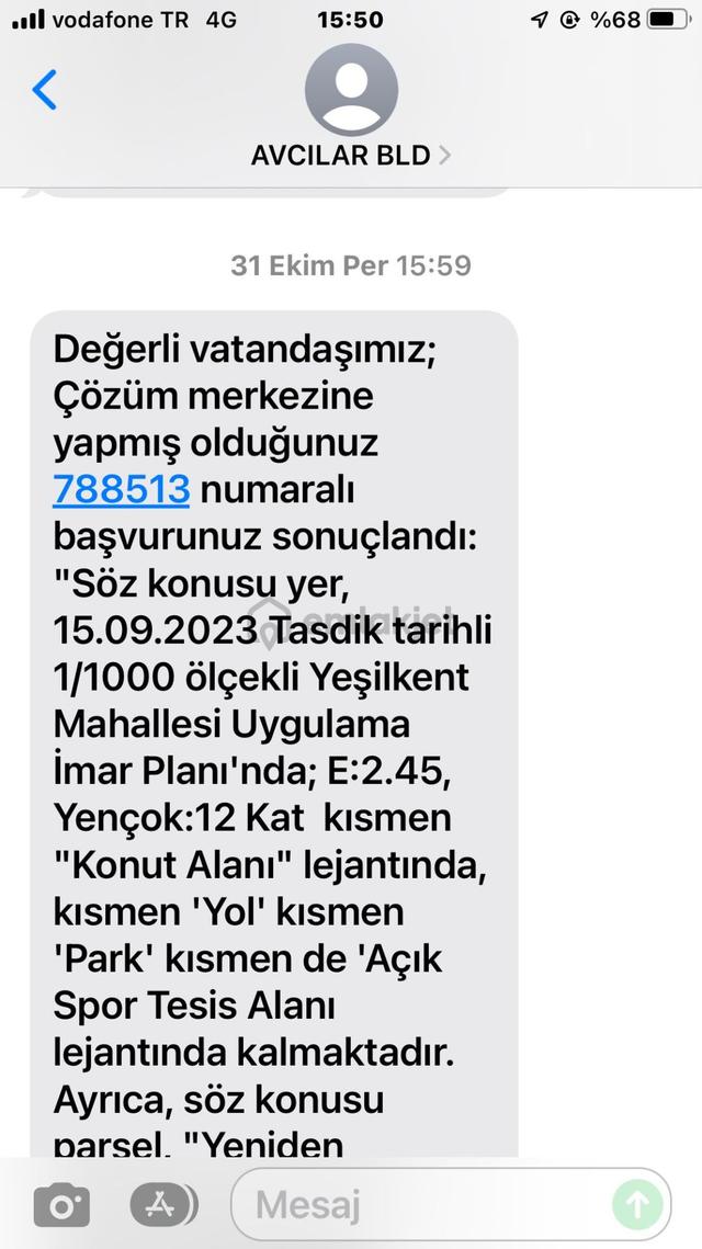 Avcılar Yeşilkent Mah Ozavlar Cad Üzerinde 220m2 Satılık Arsa 4