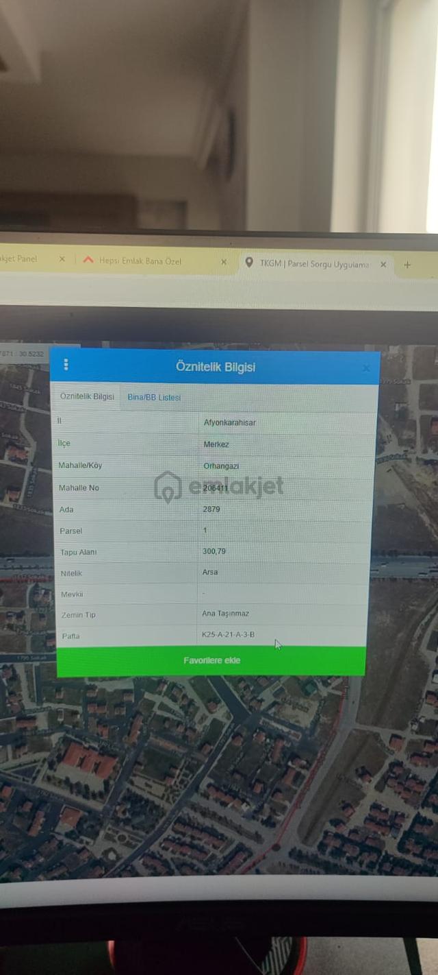 Afyon Tezcan Emlaktan Orhangazi Mahallesinde 301 Lük Arsa 2