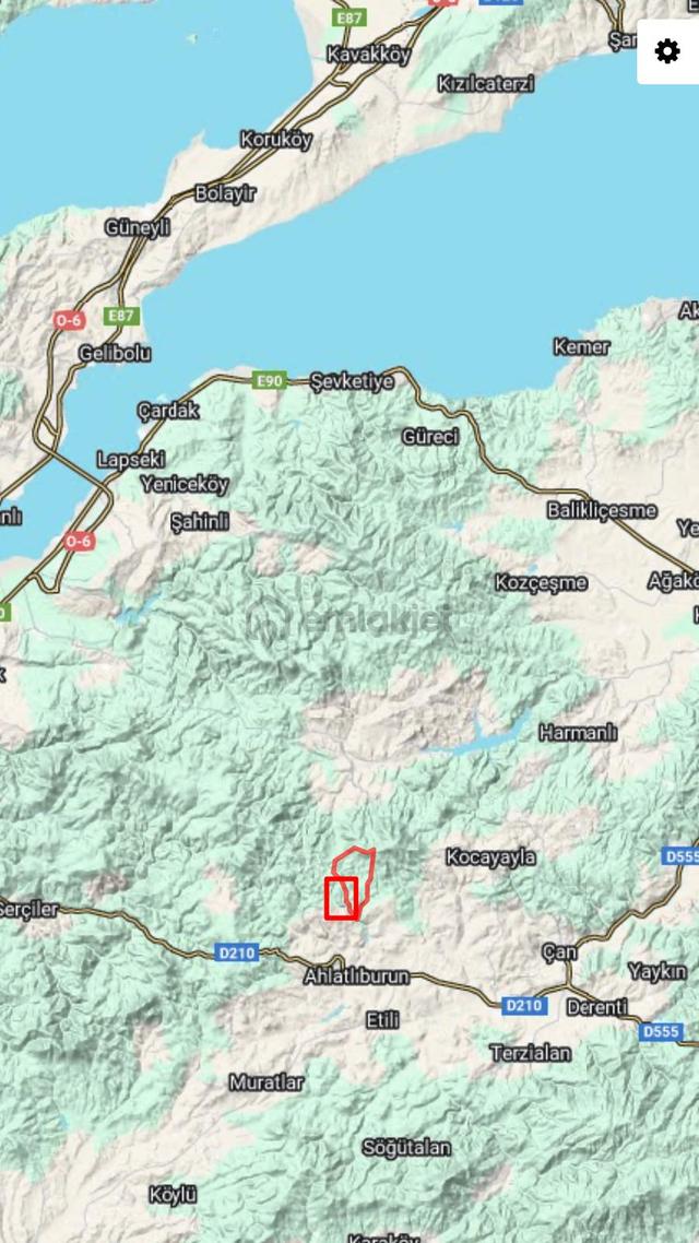 Ömür Emlaktan Çanakkale'de 40.900 M² Anayola Cepheli Tarla 5