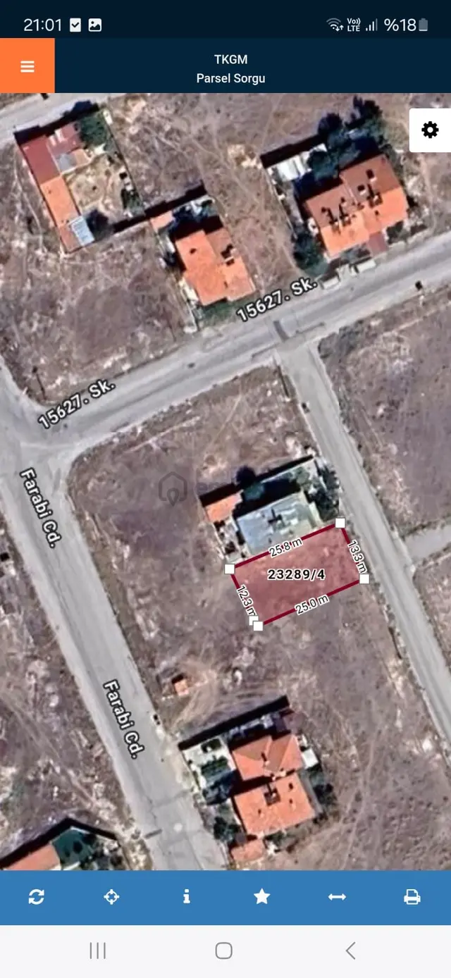 Meram / Alakova ‘da Meslek Lisesi Yakını 2 Kata İmarlı 350 M2 Satılık Arsa 3