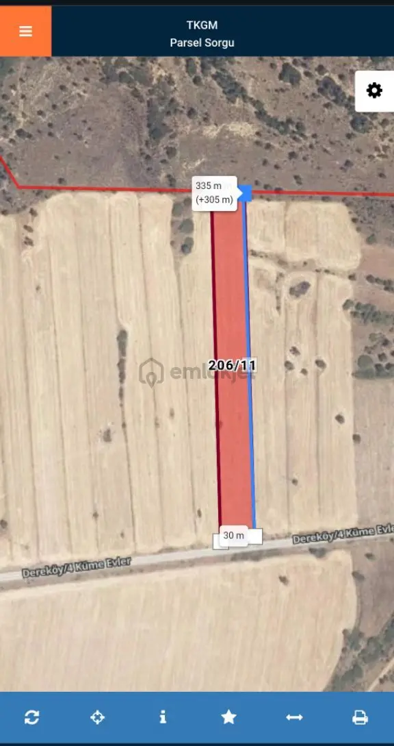 Gökçeada Şirinköyde Denize Yakın Ana Yol Üzeri Tarla 1