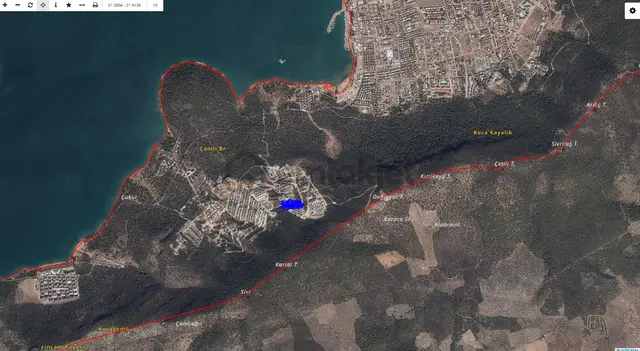 Aydın Didim Akbük Mahallesi Ful Deniz Manzaralı Doğayla İç İçe Villa İmarlı Muhteşem Bir Manzara