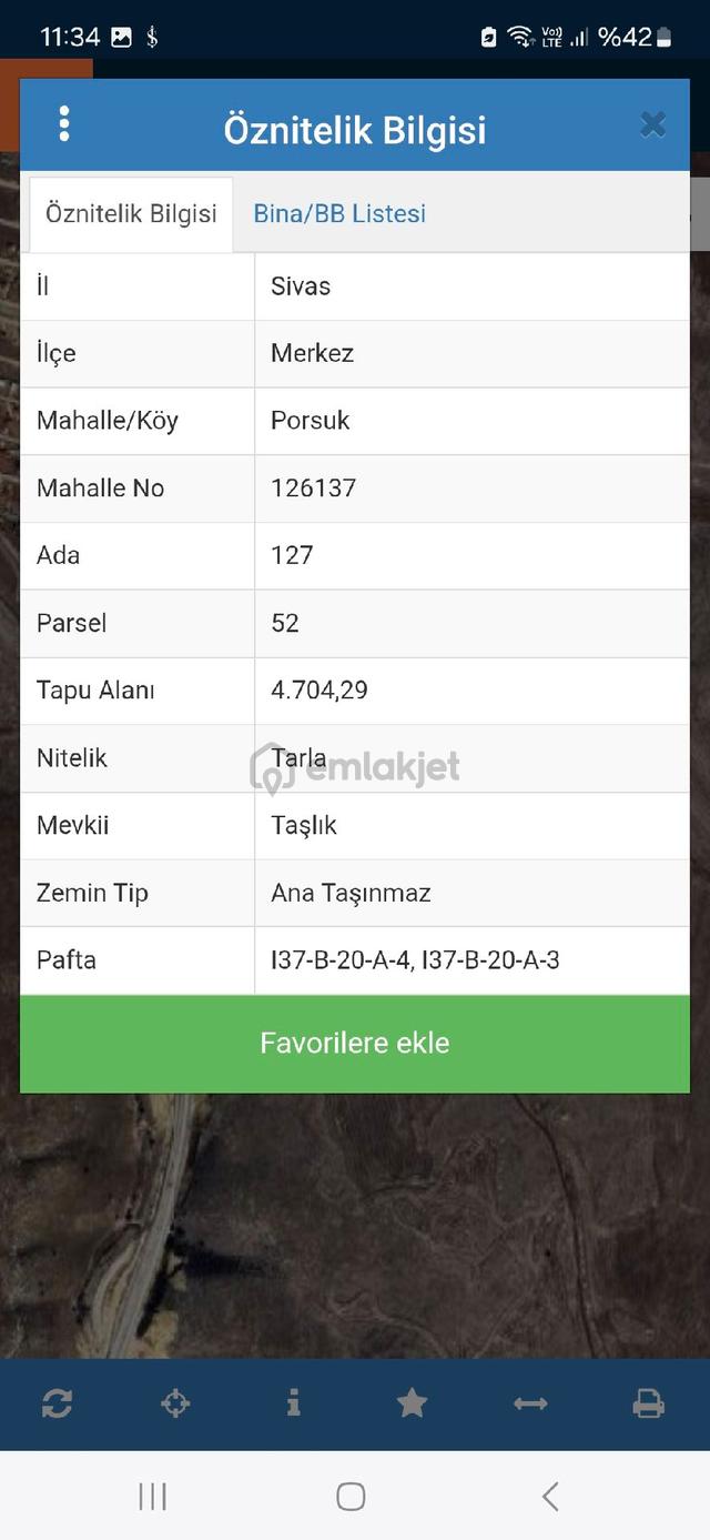 Eslem Gayrimenkulden Porsuk Köyünde Satılık Tarla 2