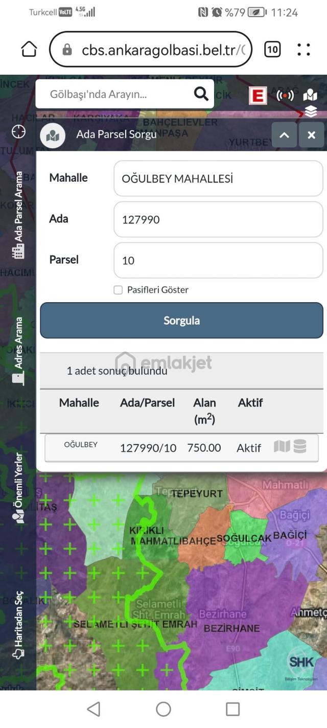 Konya Yoluna 100 Metre Mesafede 750 M2 İmarlı Villa Parseli 5