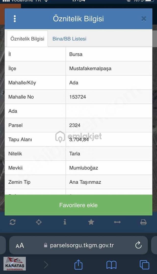 Mustafakemalpaşa Ada Mahallesi İzmir Otobanına Cephe Kupon Tarla 4