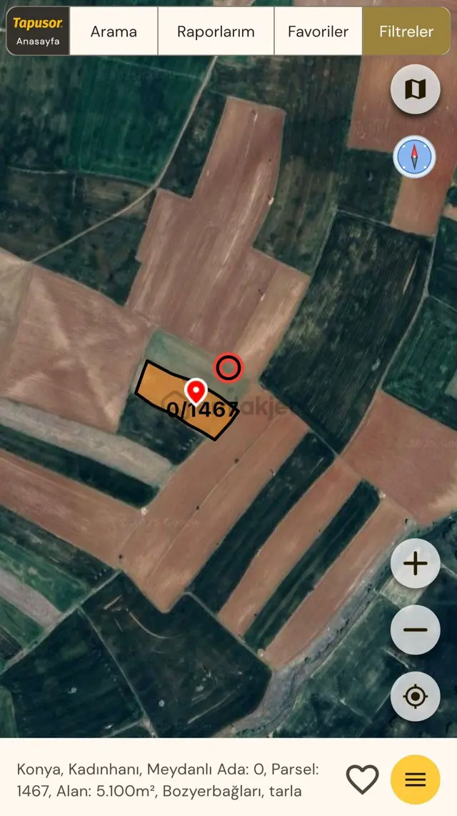 Satılık Tarım Arazisi – Konya Kadınhanı Meydanlı Köyü 2
