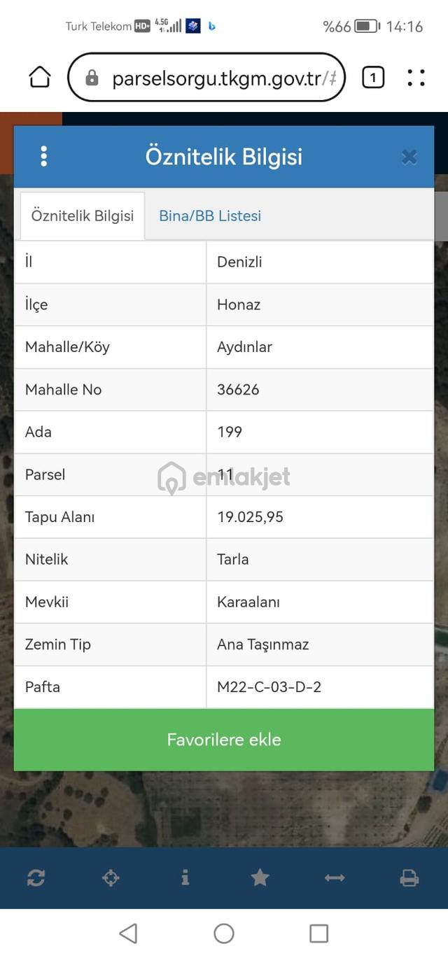 Denizli Honaz Aydınlar 19000 M2 Arazimiz Satılıktır 5