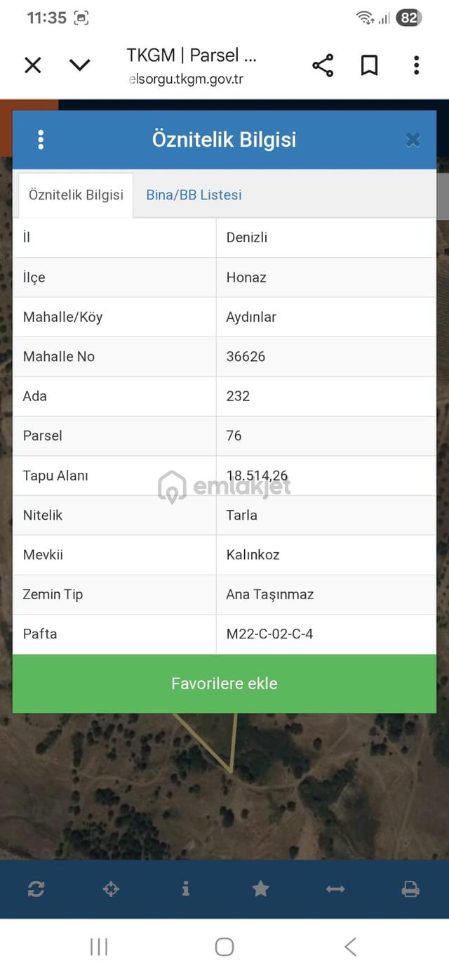 Denizli Honaz Aydınlarda 18500 Metre Kare Arazimiz Satılıktır 3