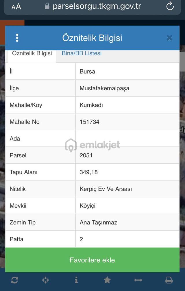 Bursa Mustafakemalpaşa Kumkadı İmarlı Satılı Arsa 5