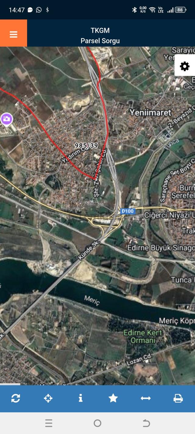 Edirne Merkez Yıldırım Hacı Sarrafta Cadde Üstü Satılık Arsa 5
