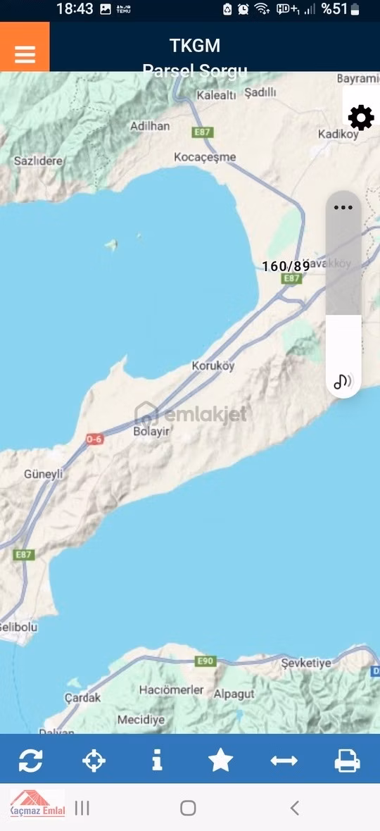 Gelibolu Kavak Köy Nehire Sıfır Yatırımlık Tarla Denize 1,5 Km. 1