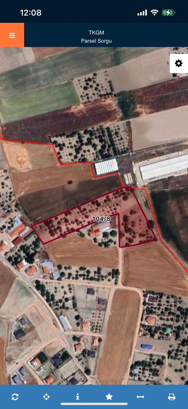 Ankara Kazanç'tan Satılık Kurulu Düzen Tüm Alt Yapılara Yakın Hisse Tapulu 4000 M2 Satılık Bahçe 4