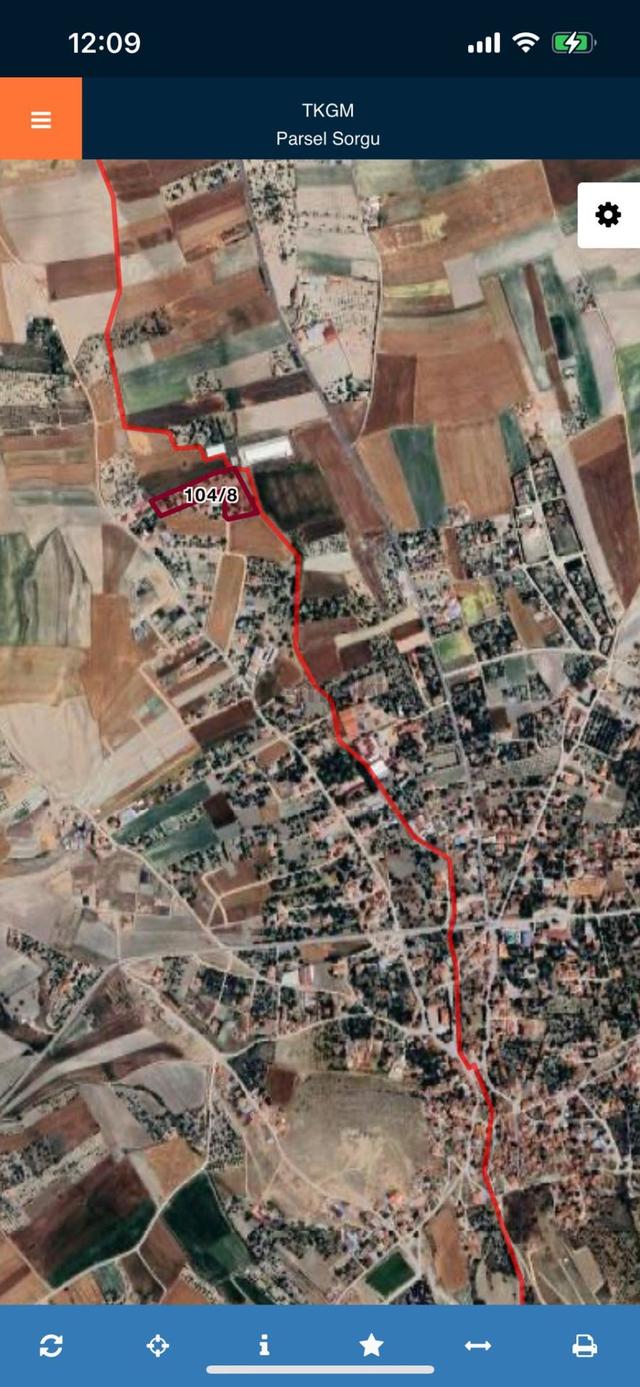 Ankara Kazanç'tan Satılık Kurulu Düzen Tüm Alt Yapılara Yakın Hisse Tapulu 4000 M2 Satılık Bahçe 5