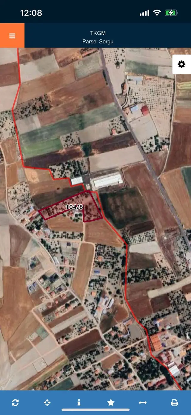 Ankara Kazanç'tan Satılık Kurulu Düzen Tüm Alt Yapılara Yakın Hisse Tapulu 4000 M2 Satılık Bahçe 3