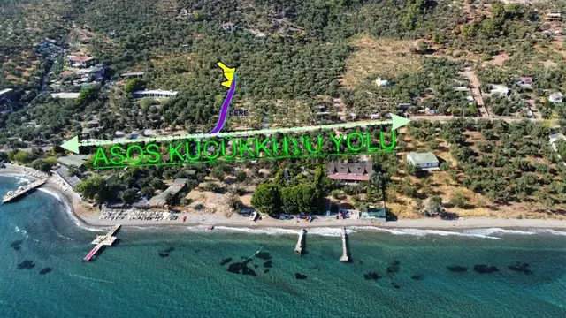 Uzay Emlaktan Ahmetçe Köyünde Asos Asfaltına 3 Parsel Zeytinlik