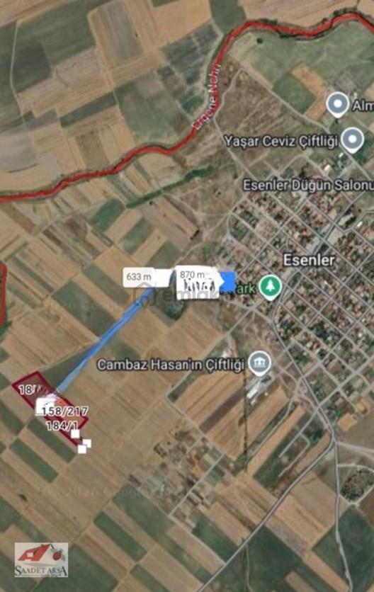 Tekirdağ Ergene Esenler Mahallesinde Müstakil Tapulu Tarla