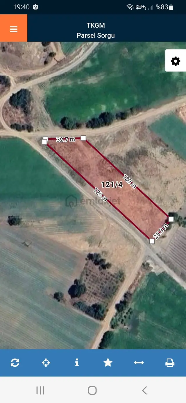 Acıpayam Kökede 3 Tarafı Yol 2960 M2 Arazi 3