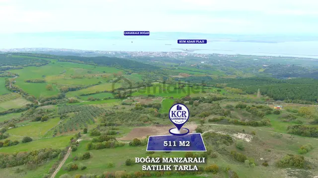 Çanakkale Mecidiyede Boğaz Manzaralı Satılık İki Adet Tarla 4