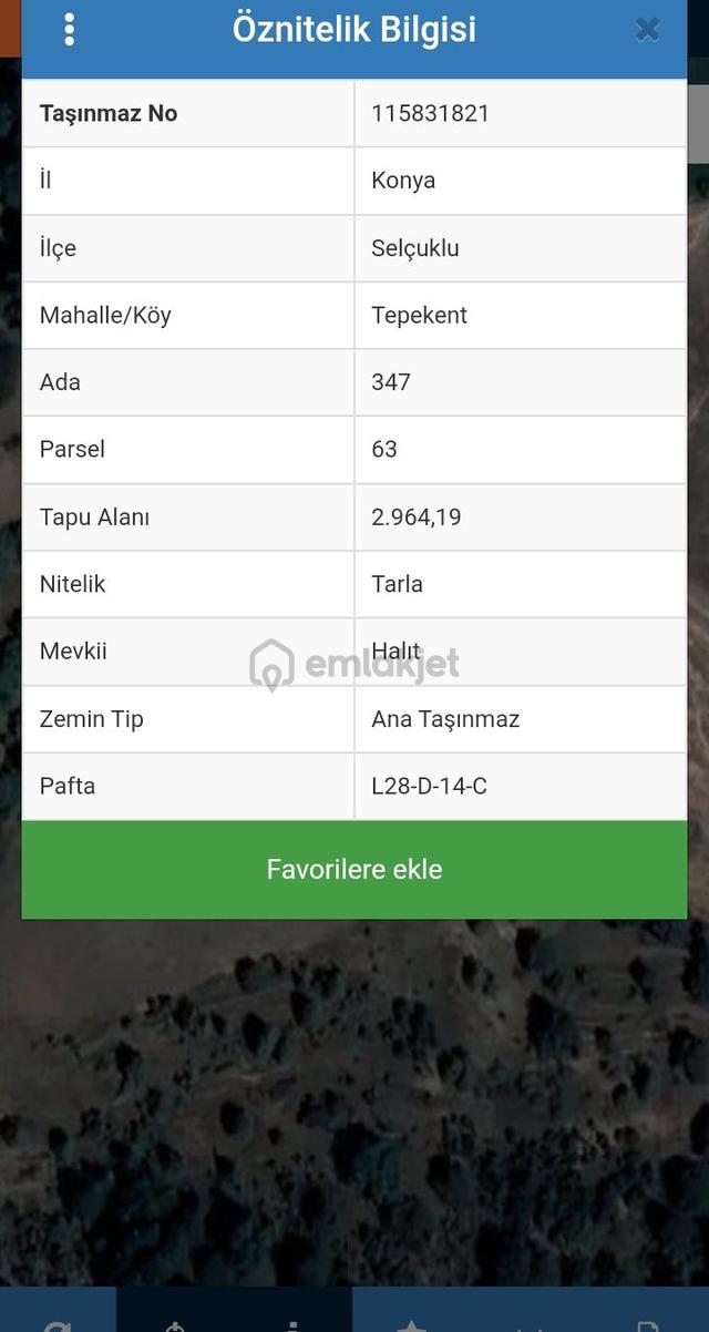 Sahibinden Araç Takaslı Doğanın İçinde 2964 M2 3