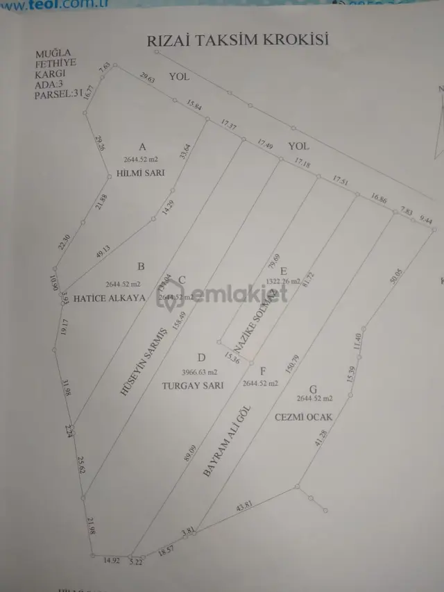 Bu Arsa Sahibinden Doğrudan Satılıktır. Emlakçı Komisyonu Yoktur. 3