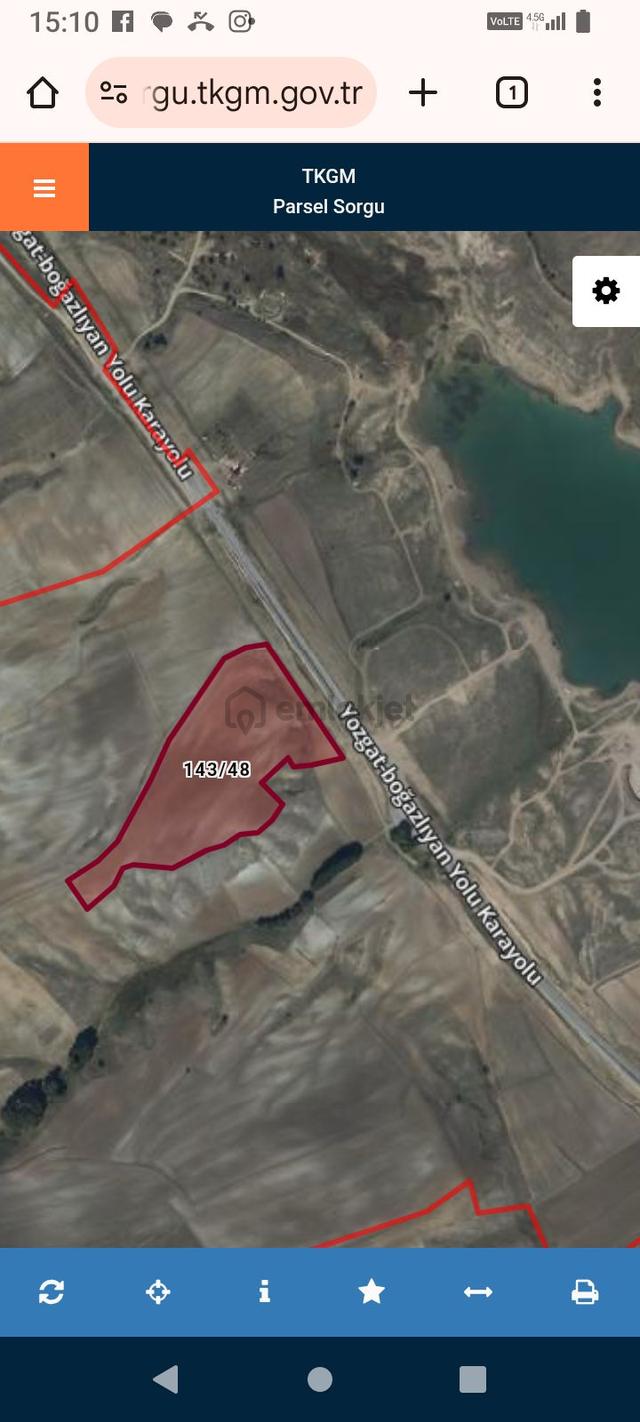 Topcu Anayol Kenarî Satîlîk Tarla Topcu Anayol Kenarî Satîlîk Tarla