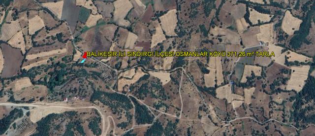 Balıkesir İli Sındırgı İlçesi Osmanlar Köyü 371,26m² Tarla 3