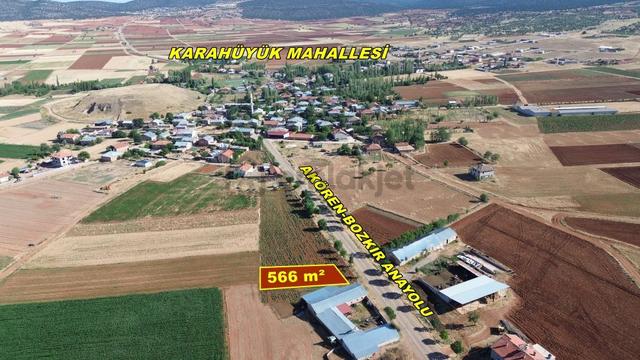Konya / Akören / Karahüyük Mahallesinde 566 M² Müstakil Tapulu Konut İmarlı Arsa 1