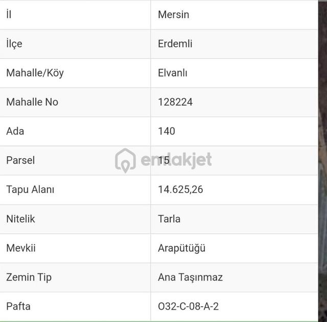 Aslandan Elvanlı Merkezinde 2.500 M2 Cazip Fiyatlı Satılık Tarla 5