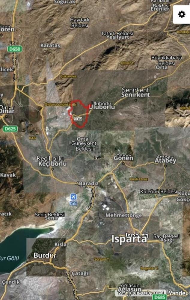 Isparta Uluborlu İleydağ Yerleşime Yakın 4633 M2 Satılık Tarla 4