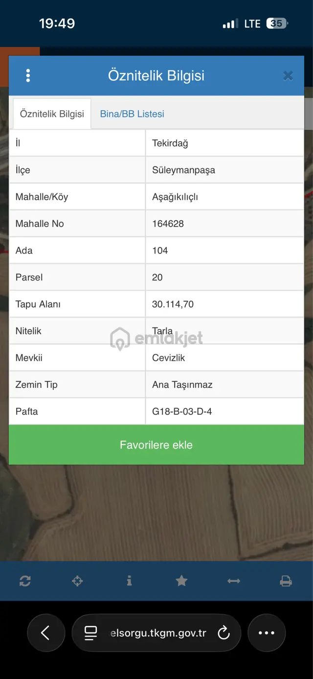Süleyman Paşa Fırsat Tarla 2