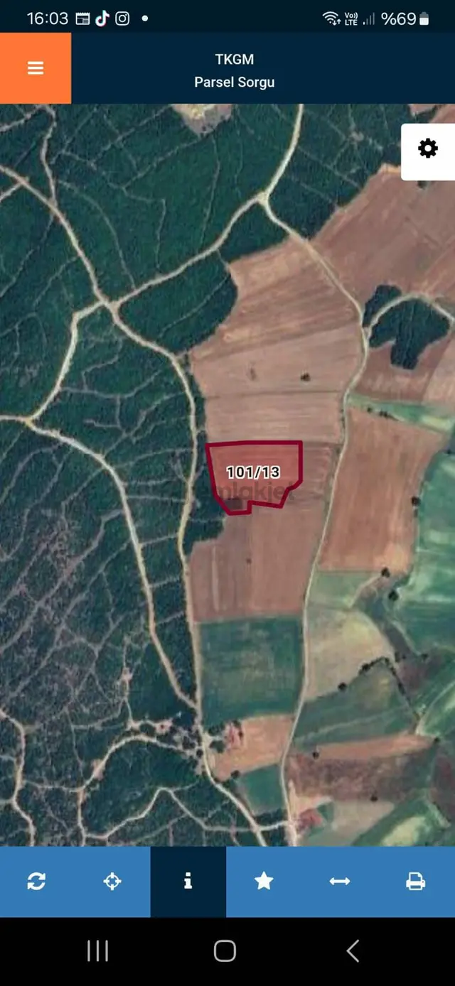 Kırklareli Vize Çavuş Köyünde 8600m2 Satılık Tek Topu Tarla 2