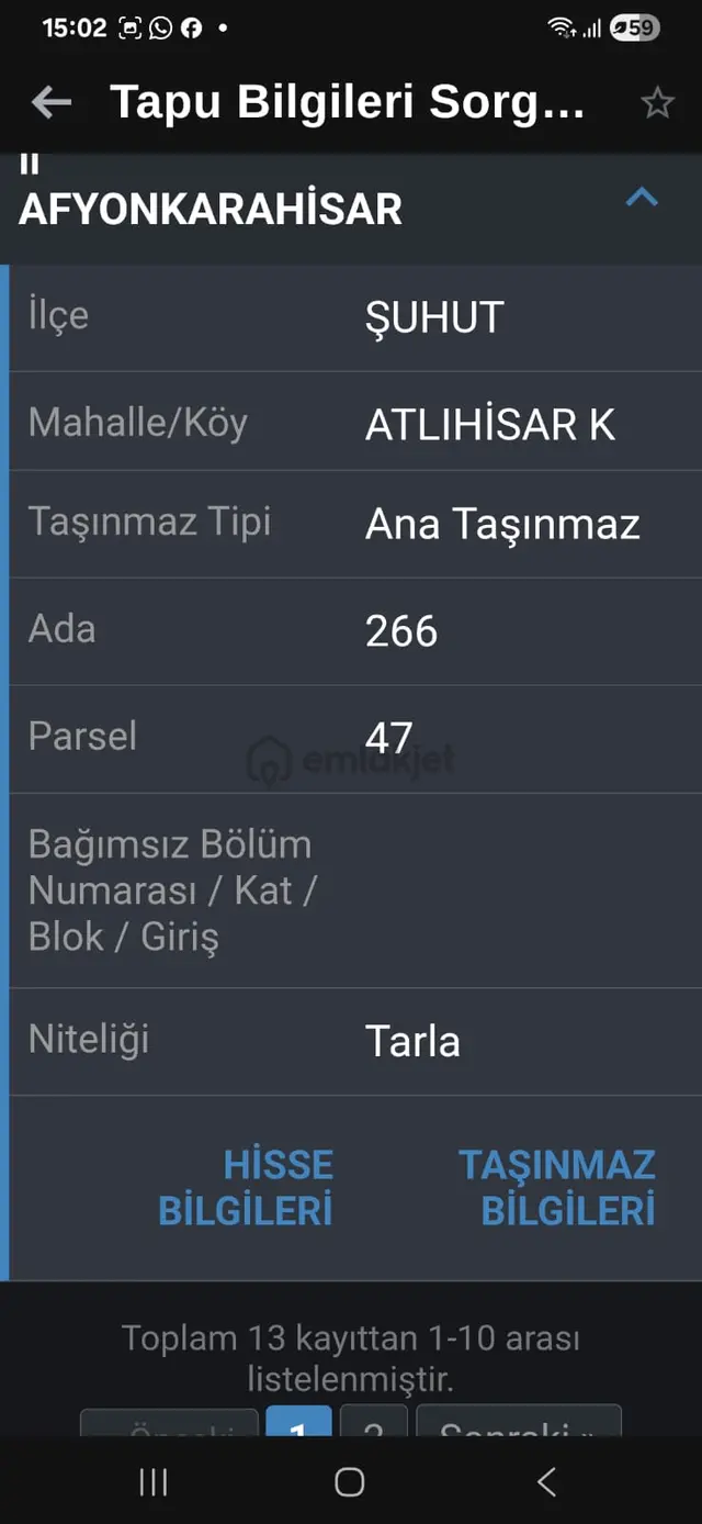 Afyon Tezcan Emlaktan Şuhut Atlıhisarda Değerli Tarlalar 2