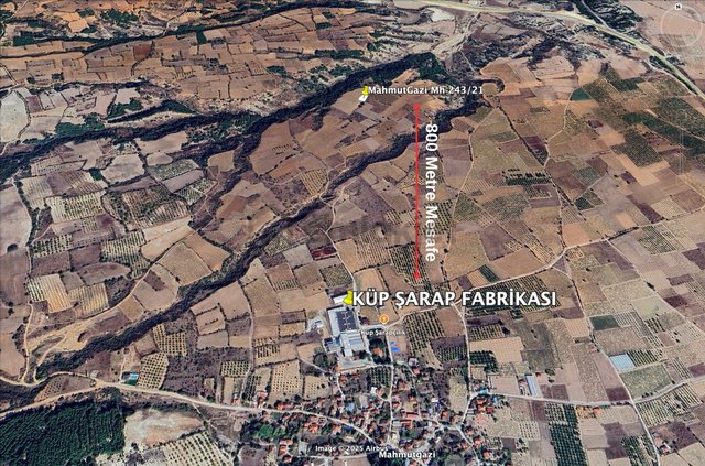 Denizli Çal Mahmutgazi Mh Küp Şarap Fabrikasına Komşu 1.023,49 M