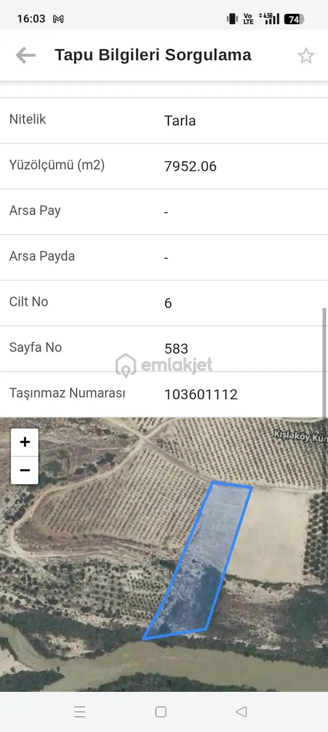 Sahibinden Satılık Tarla 1