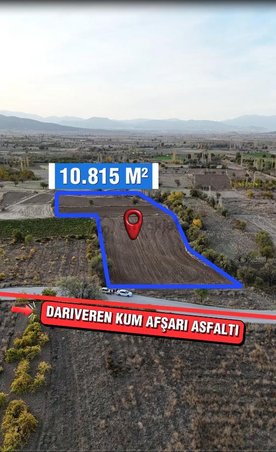 Şahin Emlaktan Denizli Acıpayam Darıveren Mah.satılık Asfalt Yola Sıfır 10.815 M² Tarla 2