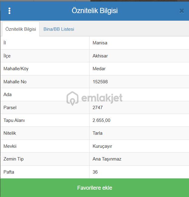 Manisa Akhisar Medarda Satılık 2655 Metrekare Tarla 4
