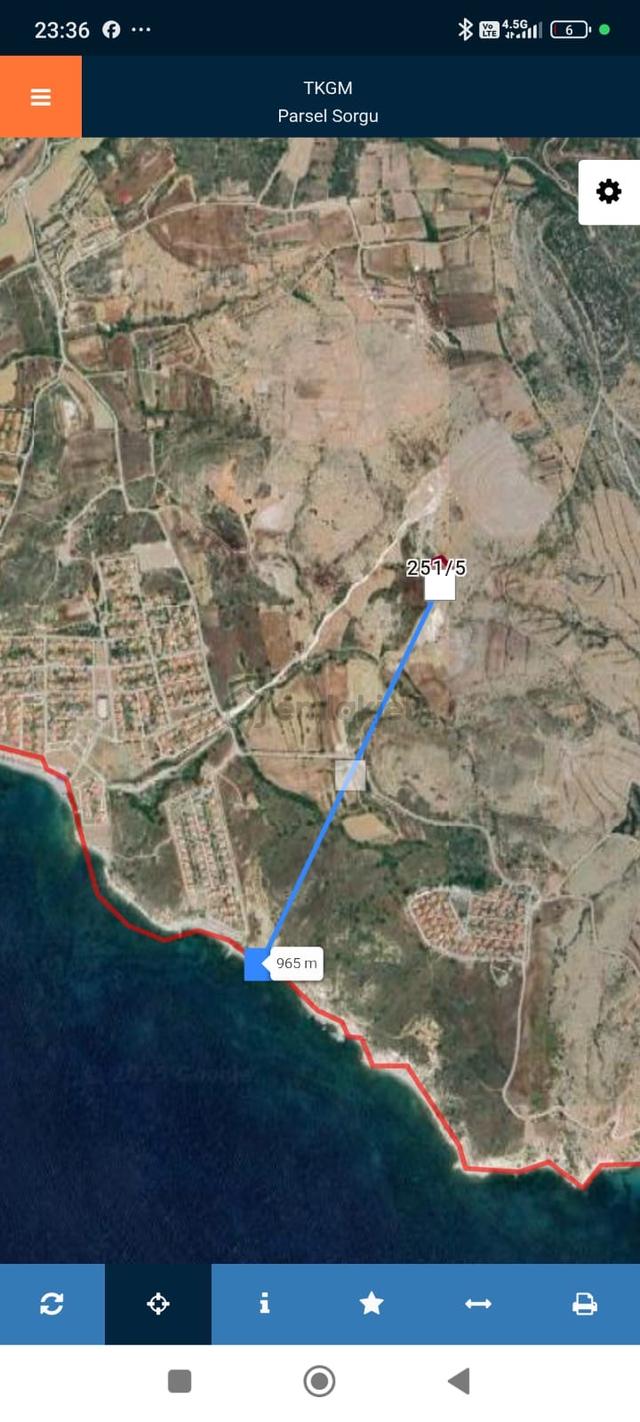 Çeşmede Satılık Yatırımlık Arazi (1681m2) Denize1km 4
