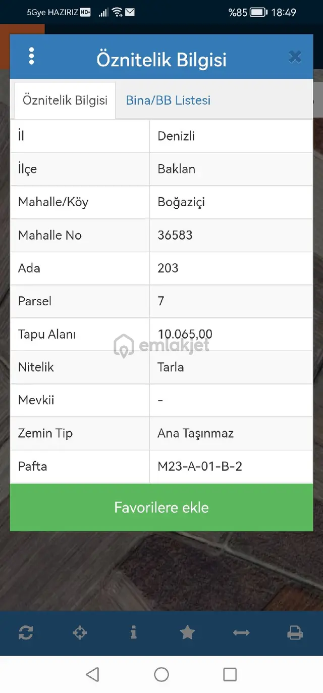 Denizli Baklan Boğaziçi Köyünde 10.065 M2 Ve Bütçenize Göre Liste Seçeneklerle Tarlalar Satılık 3