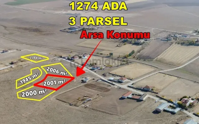 Cihanbeyli / Ahirigüzel'de 2.001 M² Konut İmarlı Arsa 2