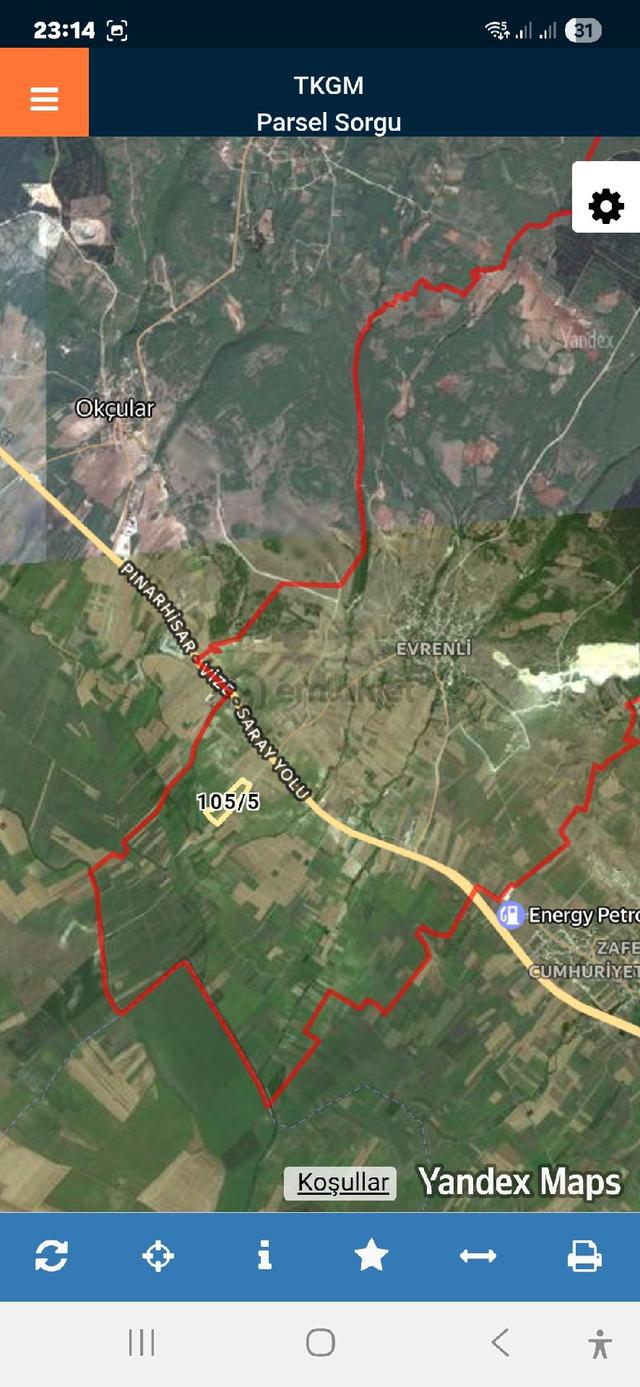 Kıklareli Vize Evrenli Mh Satılık 1550metre 5