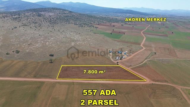 Konya / Akören / Hacılar 7.800 M² Tarıma Ve Hayvancılığa Uygun Tarla 1