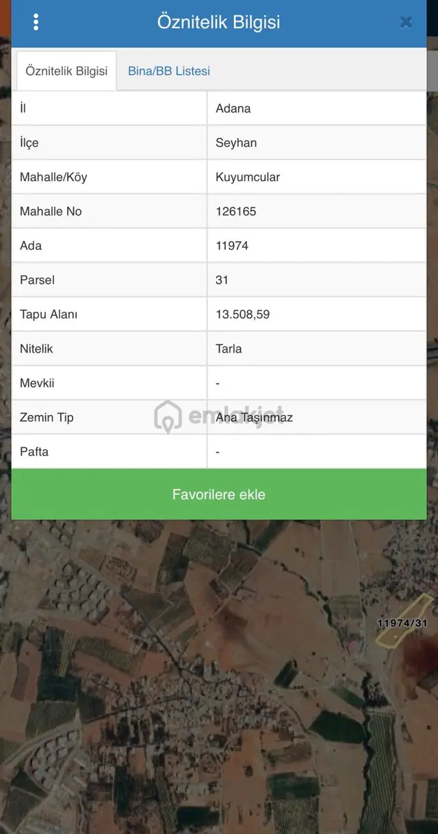 Kuyumcular Toki Yakını 614 M2 Satılık Yatırımlık Hisseli Arsa 3