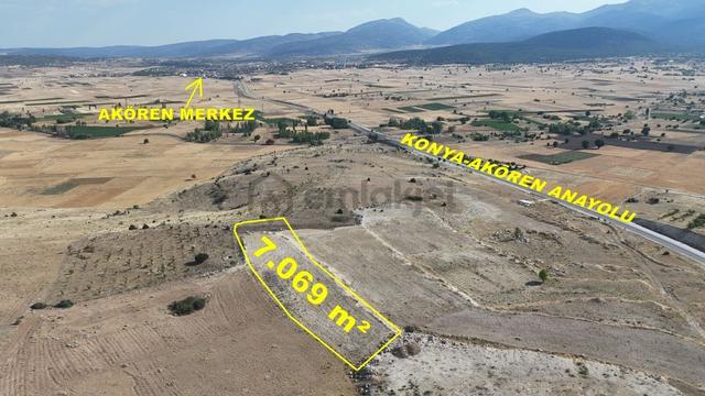 Konya / Akören / Tülce Mahallesinde 7.069 M² Müstakil Tapulu Tarla 2