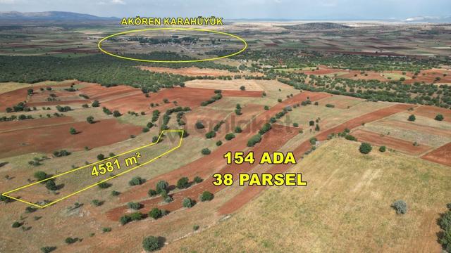 Konya / Akören / Karahüyük De 4.581 M² Müstakil Fırsat Tarla 1