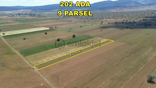 Konya / Akören / Karahüyük'de 4.235 M² Müstakil Tapulu Tarla 1